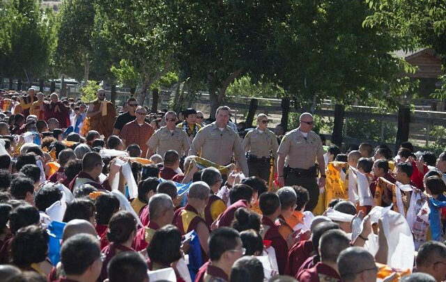 America’s National Flag Is Raised for H.H. Dorje Chang Buddha III
